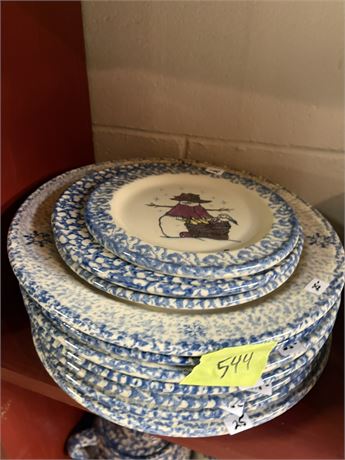 Henn Workshops Snowman Plates