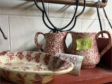 Bel-Terr Red Speckled Pottery