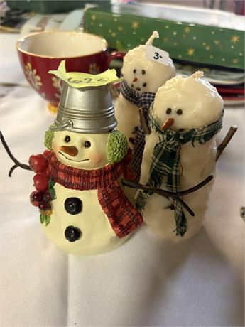 Snowmen Candles
