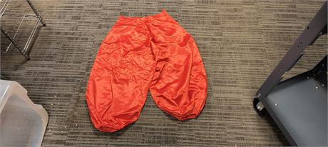 Orange Satin Pants