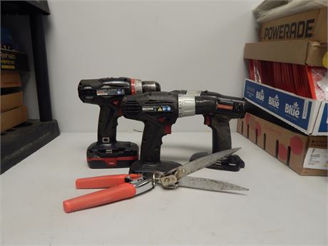Craftsman Cordless Drills & Comfort Gell Garden Shears