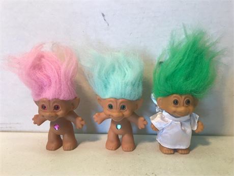 3 Russ Troll Dolls
