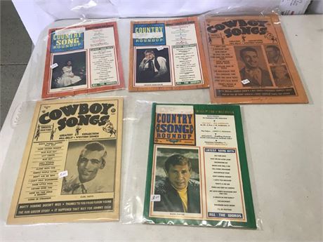 Stack of 5 Vintage Country Magazines