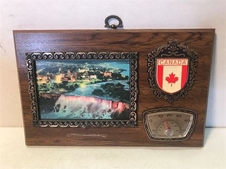 Niagara Falls Thermometer Wall Plaque
