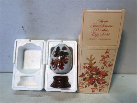 Avon Four Seasons Porcelain Egg Autumn's Magic Changes