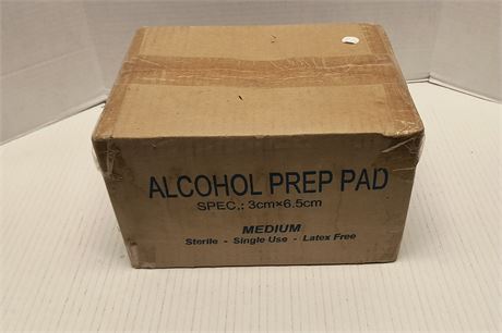 Box Of 3000 Alcohol Prep  Pads