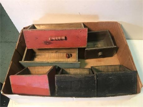 Flat of Wooden Drawers