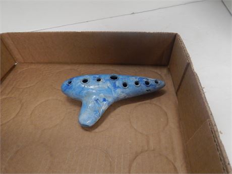 Vintage Ocarina Gretsch Alto C Model.  Marbled Swirl Plastic