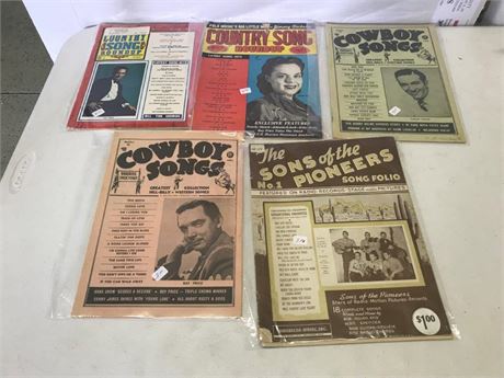 Stack of 5 Vintage Country Magazines