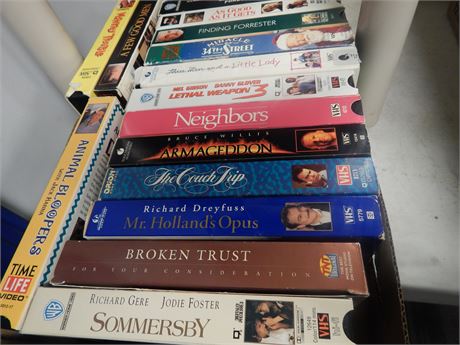 Lot Of Various VHS Tapes