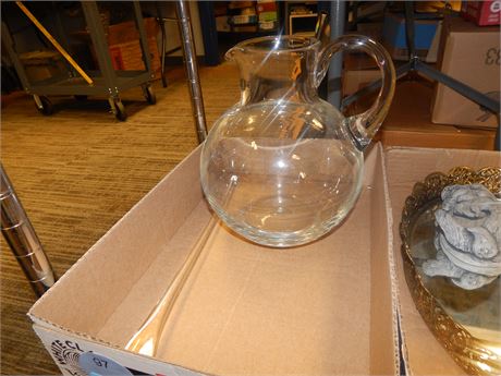 Glass Pitcher & Glass Stir Spoon