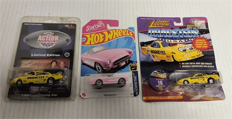 Barbie Hot wheel & Johnny Lightning Hot Wheel & Action Racing Cars