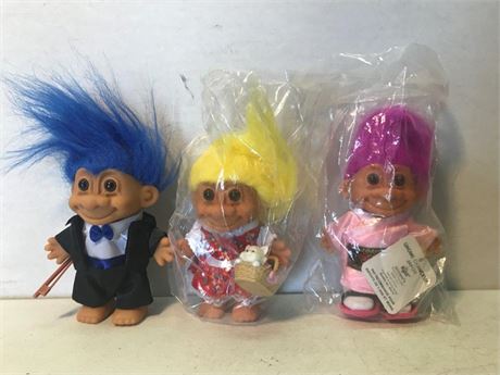 3 Russ Troll Dolls