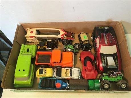 Flat of Toy Cars