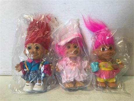 3 Russ Troll Dolls