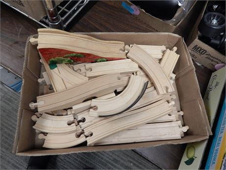 Lot Of Brio Wood Train Track