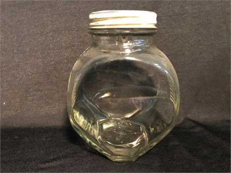 Vintage Instant Butter-Nut Coffee Jar & Lid