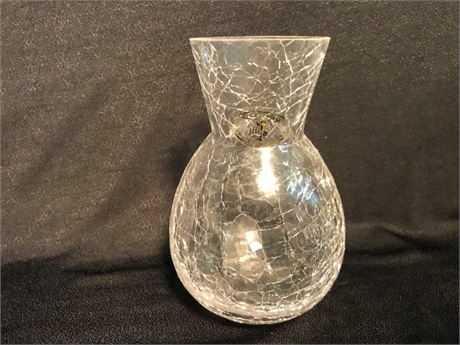 Cavalier Crackle Glass Vase
