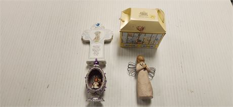 Precious Moments Cross & Willow Tree Figurine & Misc. Collectibles