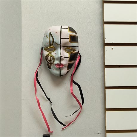 Decorative Ceramic Masque. Has Small Chip On Edge.