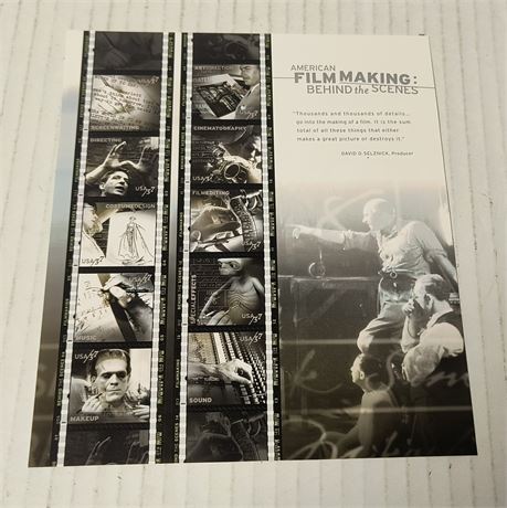 US Scott #3772 American Filmmaking Behind The Scenes Mint Never Hinged Stamps