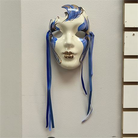 Ceramic Decorative Signed Masque