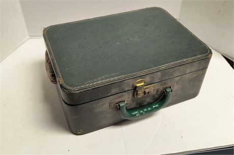 Vintage Suitcase & Vintage Clothes. Foam Head Not Included