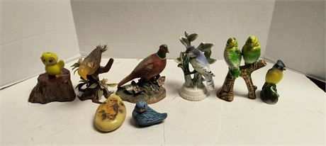 Lot Of Collectible Bird Statues