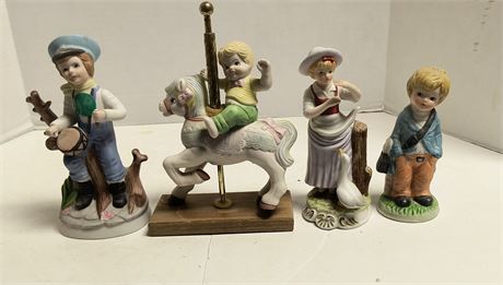 Lot Of Collectibles. Drummer Boy Has Broken Drumsticks