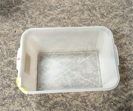 Plastic Storage Tote No Lid