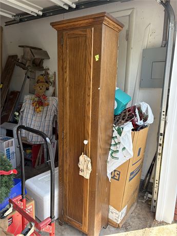 Tall Wood Cabinet