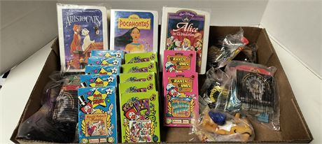 Lot Of Misc. Toys & McDonald's Magical Radio Cassette Tapes
