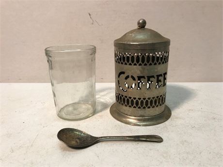 Vintage Coffee Lidded Canister