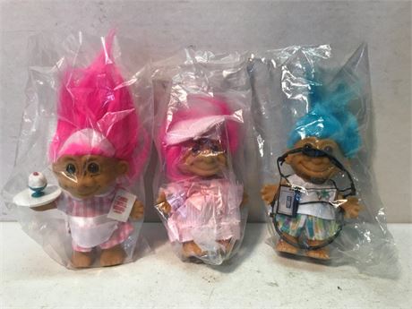 3 Russ Troll Dolls