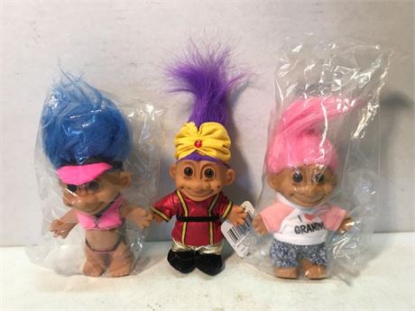 3 Russ Troll Dolls