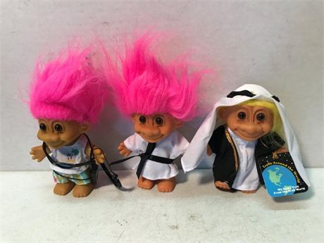 3 Russ Troll Dolls
