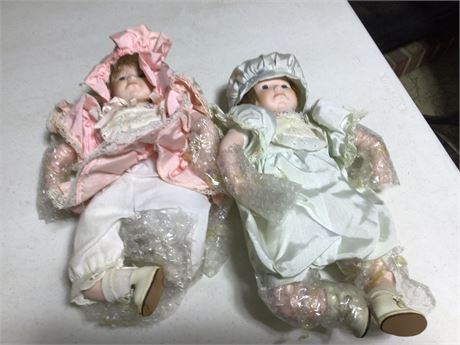Montgomery Wards Collector Series Porcelain Dolls