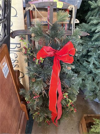 Sled with Wreath