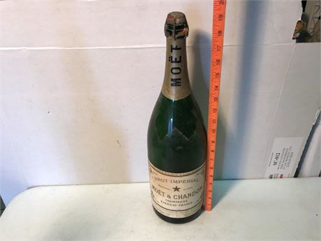 Vintage Large Moet & Chandon Champagne Brut Imperial Bottle
