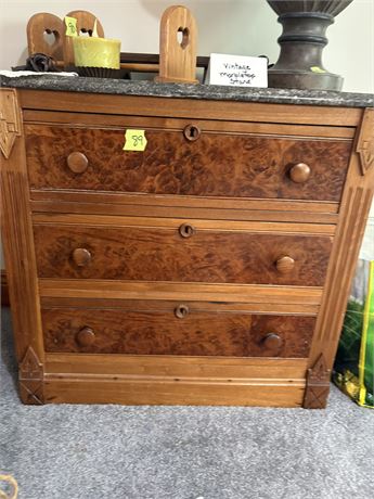 Vintage Marble Top Dresser