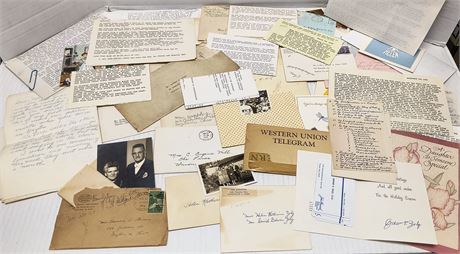 Vintage Letters & Misc. Paper Items