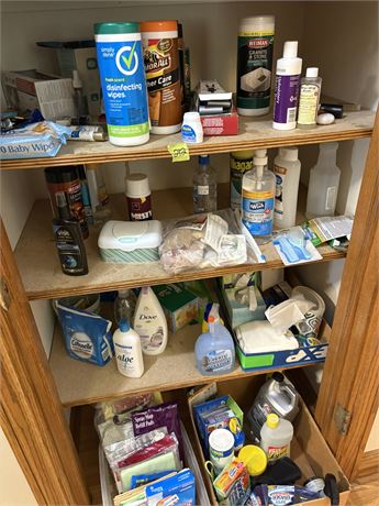 Shelf Lot, Cleaning Supplies