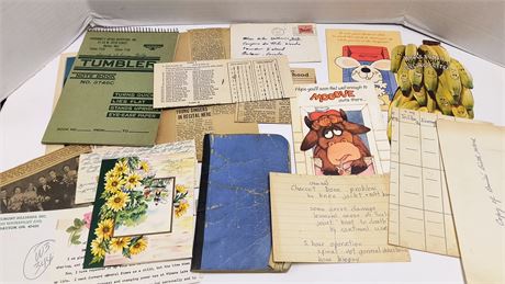Lot Of Vintage Paperwork
