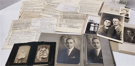 Vintage Black & White Photos & Vintage Letters & Paperwork