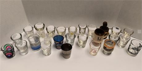 Lot Of Various Shot Glasses