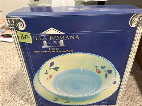 Villa Romana Bowl and Platter