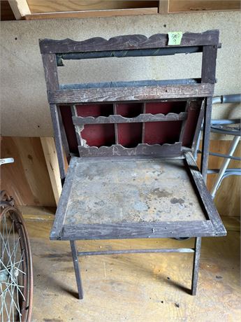 Vintage Chalkboard Easel Table
