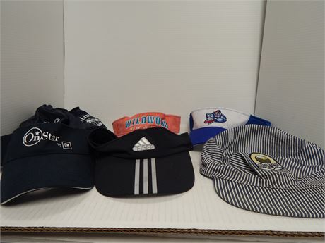 Lot Of Baseball Hats & Bag