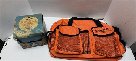 Vintage Small Fry Stove & Outdoor Life Bag