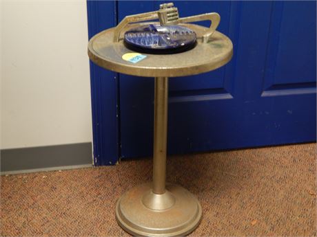 Vintage Ashtray Stand & Ashtray & Vintage Lighter